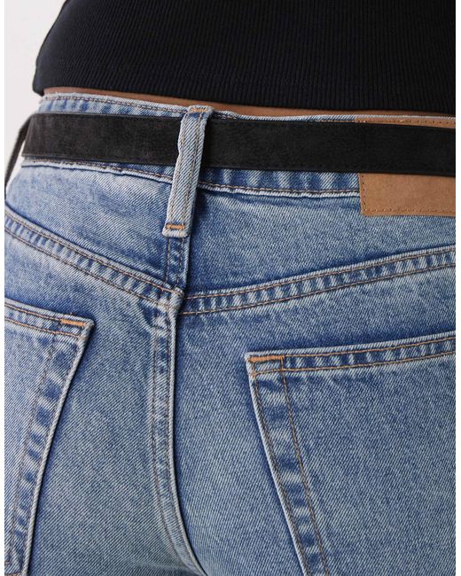 Weekday Blue Western D-ring Belt