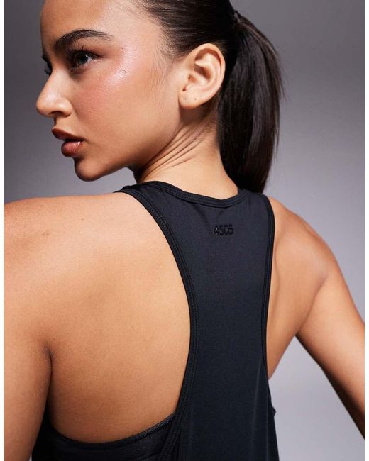 4505 Blue Icon Light Weight Chuck On Quick Dry Performance Tank Top