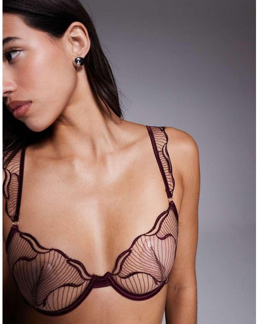 Bluebella Brown Marabel Sheer Bra