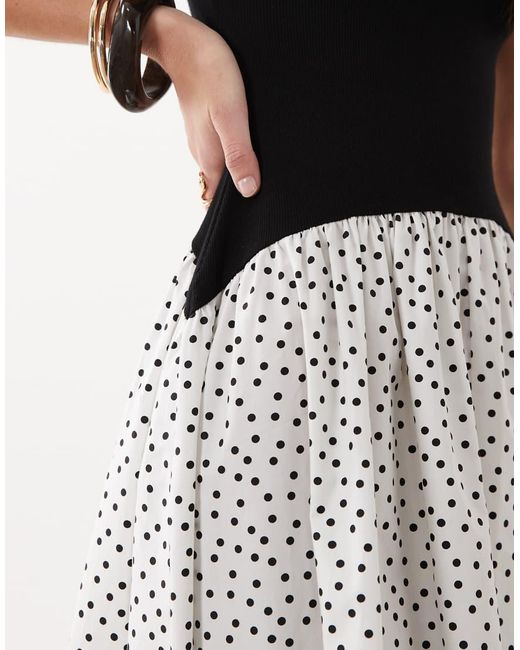 ASOS White Sleeveless Scoop Neck Hybrid Maxi Dress