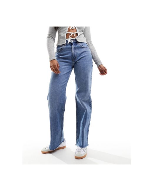Curve love - jeans comodi anni '90 medio di Abercrombie & Fitch in Blue