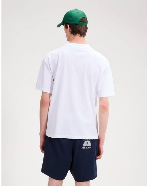 Ellesse White Scroll Tee for men