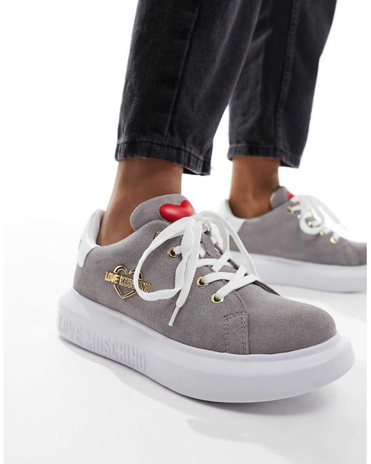 Moschino logo trainers clearance
