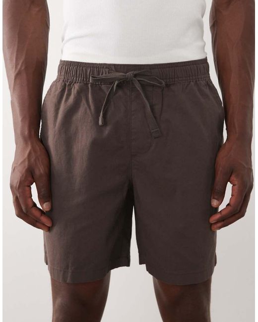 ASOS Pink Linen Blend Short for men