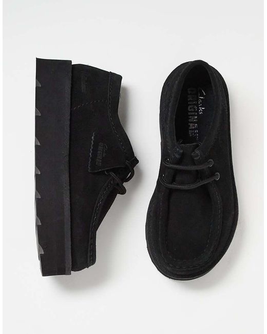 Clarks Black Meare Walla Shoe