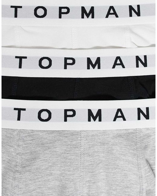 Topman White 3 Pack Trunk for men