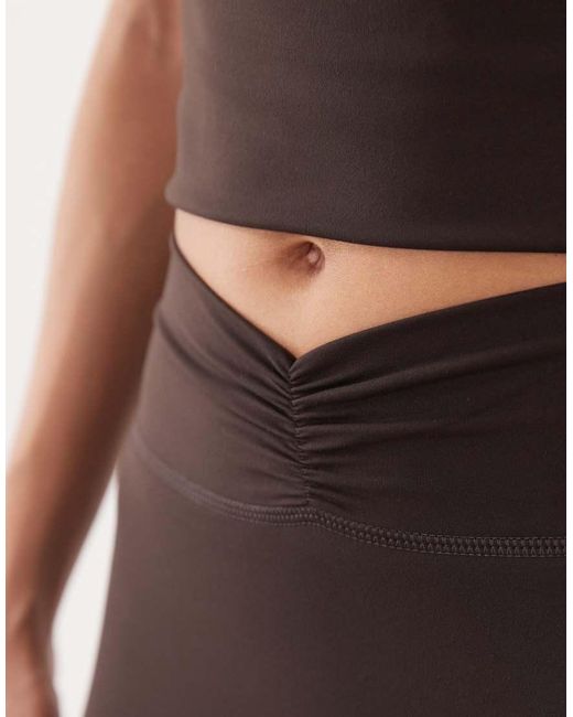 Tala Brown Dayflex Wrap High Waisted legging