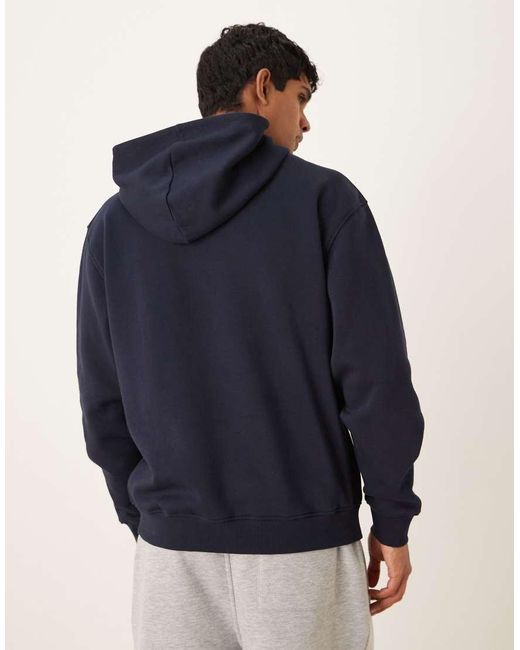 ASOS Blue Essentials Relaxed Fit Hoodie for men