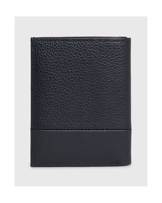 Calvin Klein – rfid – schmale brieftasche aus leder in Black für Herren
