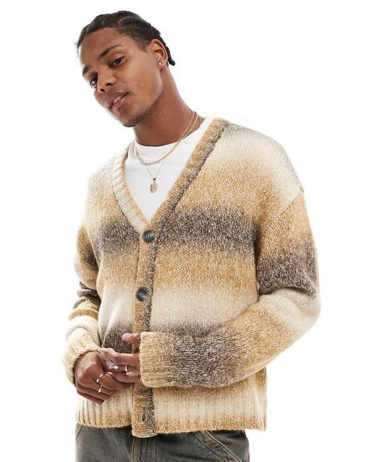 Cotton On Multicolor Cotton On Boxy Fit Knitted Cardigan for men