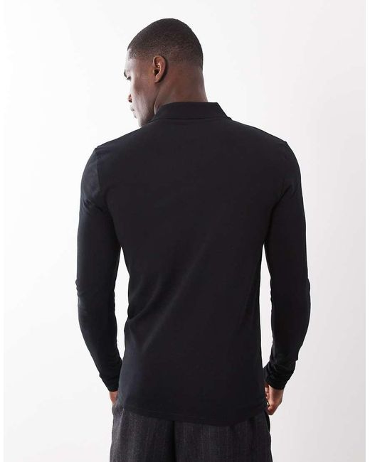 ASOS Blue Essentials Muscle Polo for men