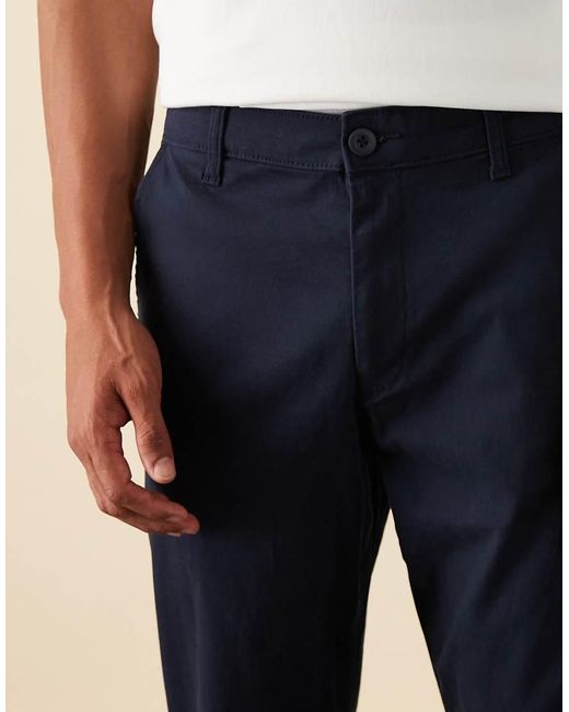 ASOS Blue Tapered Chinos for men