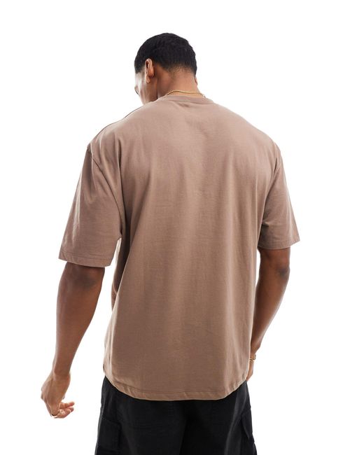 ASOS Brown Oversized T-shirt for men