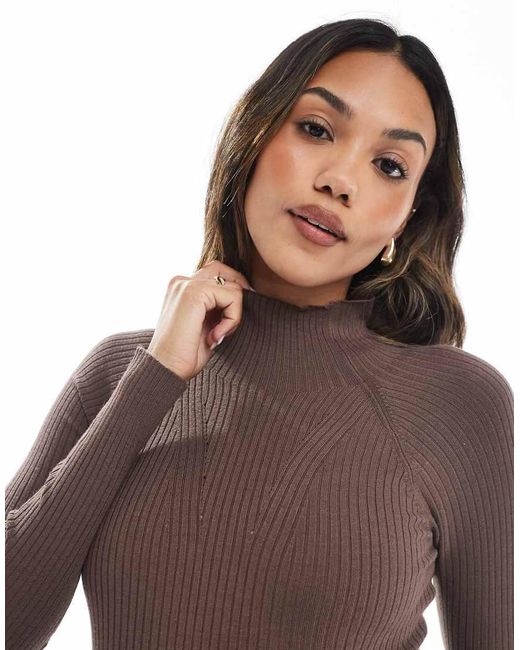 ASOS Multicolor Asos Design Maternity Knitted Fine Gauge Maxi Dress With Rib Detail