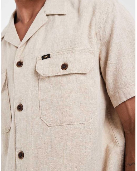 Lee Jeans Natural Utility Overshirt Co-ord for men