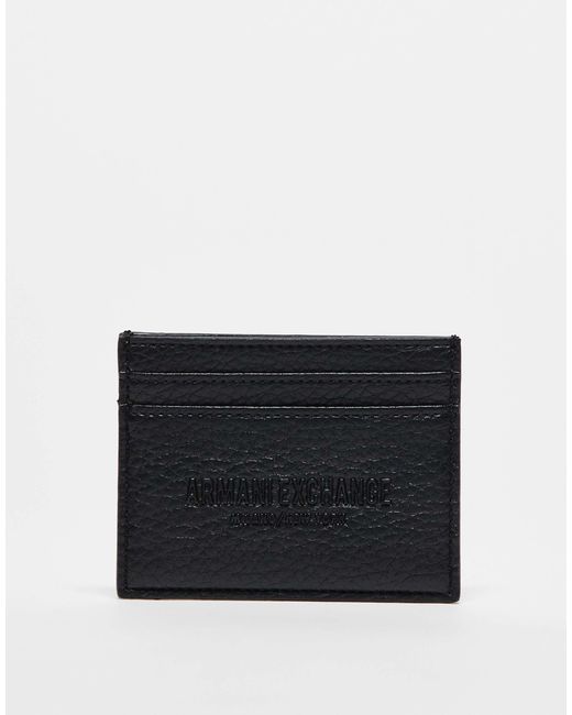 ARMANI EXCHANGE – kartenetui aus leder in Black für Herren