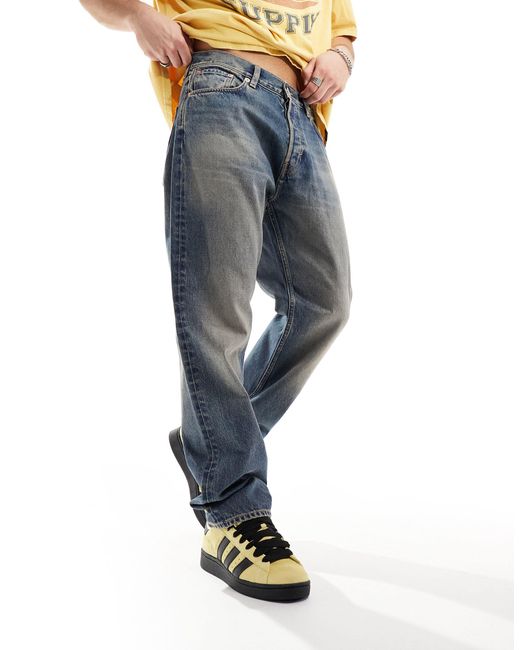 Weekday White Space Relaxed Fit Straight Leg Jeans for men