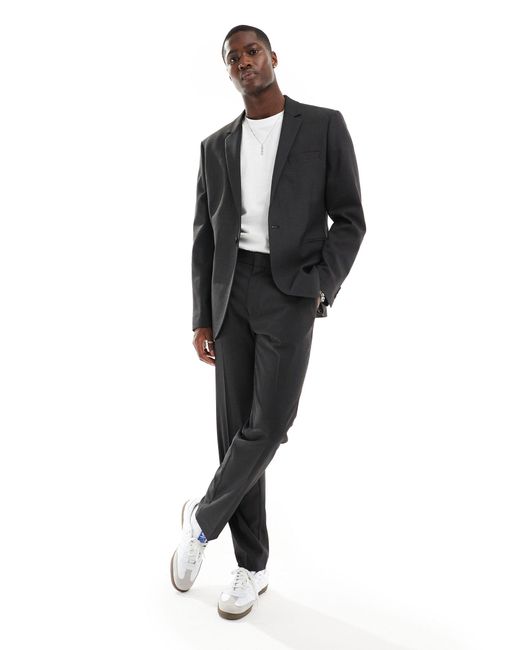 ASOS Black Slim Suit Trouser for men