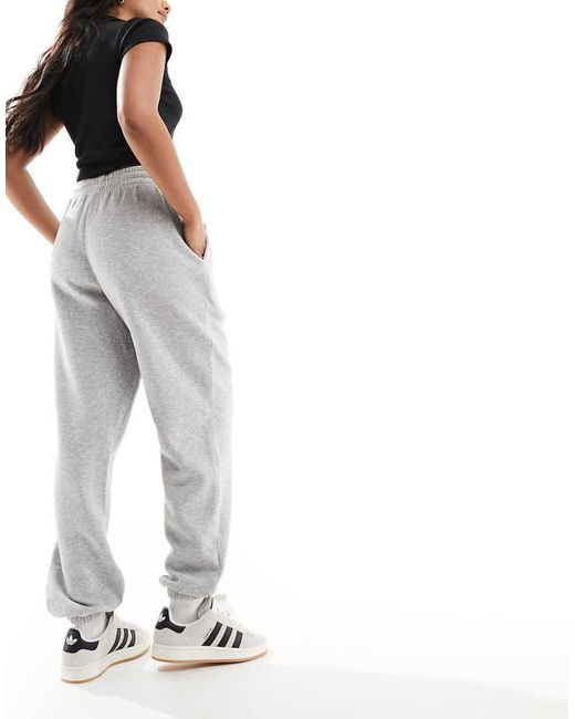 Monki White joggers With Cuffed Hem