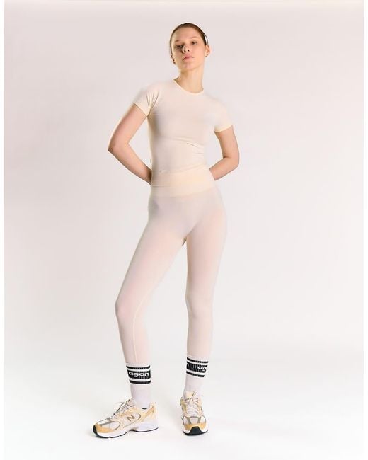 agon® Pink Crew Neck Short Sleeve Top