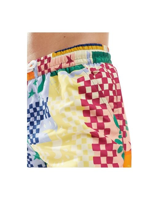 Another Influence Blue Swim Shorts for men