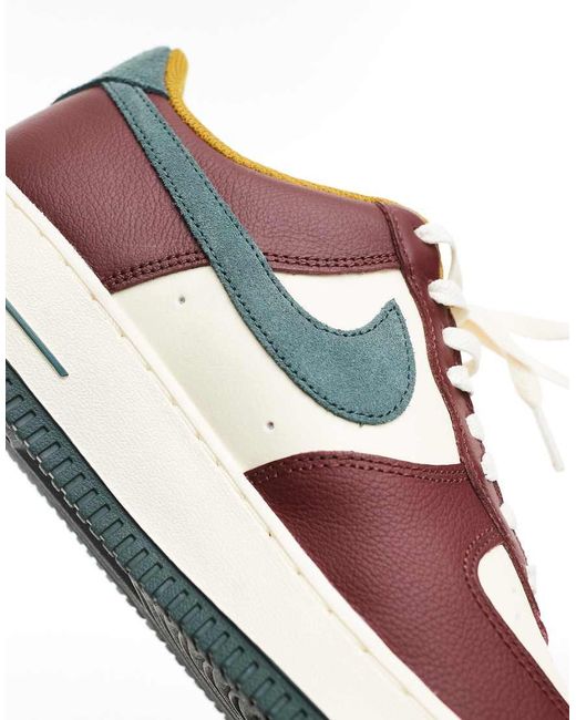 Nike Red Air Force 1 '07 Lv8 Trainers for men