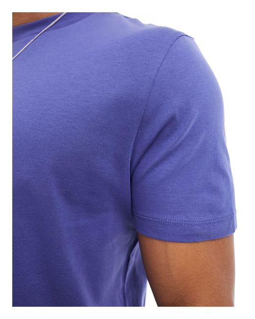 ASOS Blue Crew Neck T-shirt for men