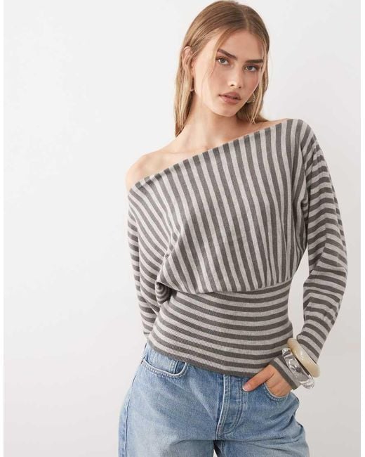 Cotton On Gray Everfine Batwing Knit