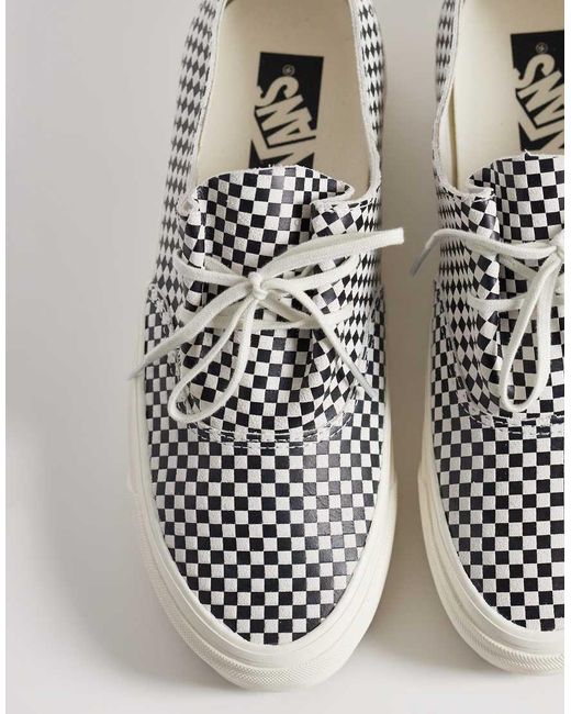 Vans Black Authentic Small Checkerboard Trainers for men