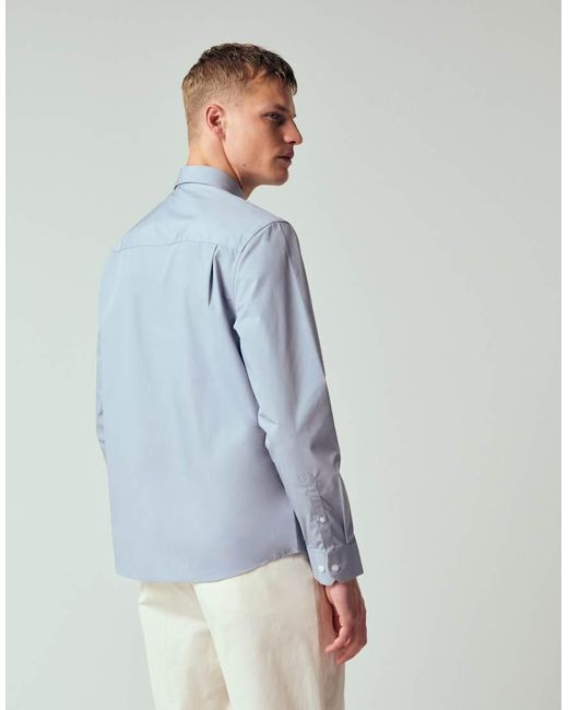 ASOS Blue Regular Fit Smart Poplin Shirt for men
