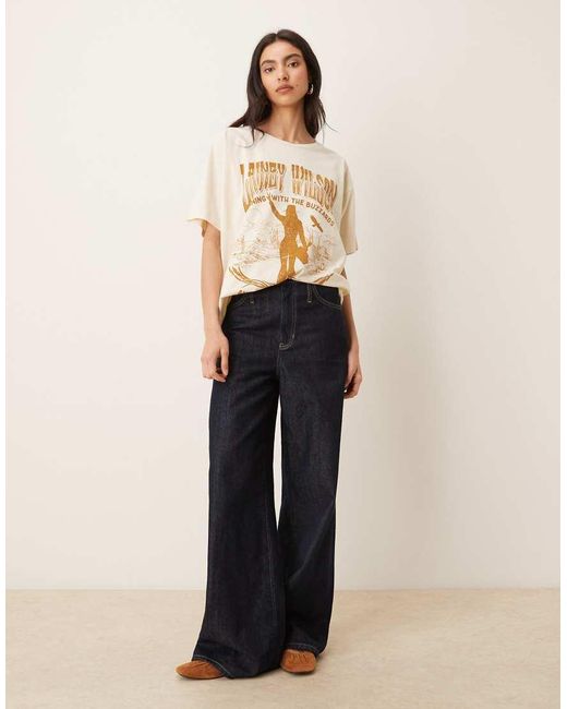 Wrangler Natural X Lainey Wilson Oversized Cowboy T-shirt