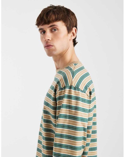 Redefined Rebel Green Titus Long Sleeve T-shirt for men