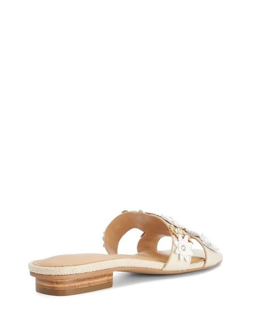Dune Natural Loupes Slider Sandals