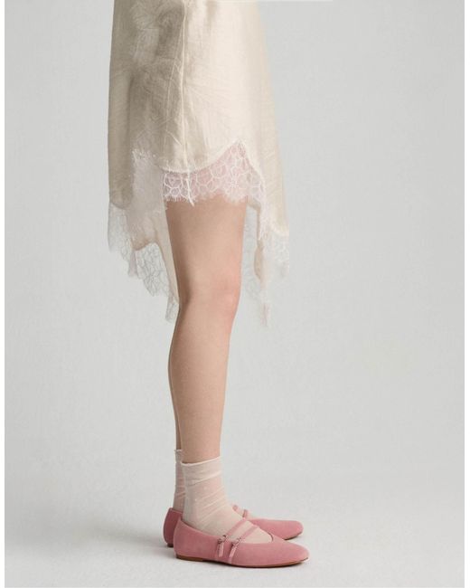 Robe caraco double - beige Pull&Bear en coloris Natural