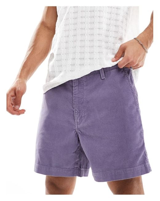 Levi's Purple Xx Authentic Cord Shorts for men