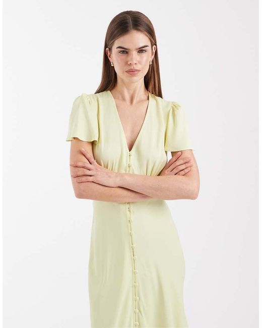 Maids To Measure White Bridesmaid Button Front Maxi Dress