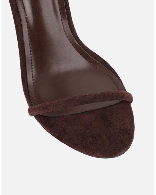 SIMMI Gray Amari Barely There Heeled Sandals