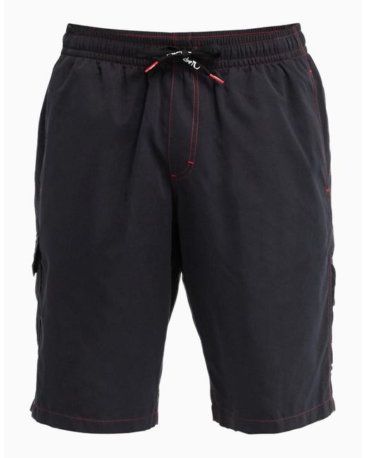 Quiksilver Blue Yg Last Stance Volley 21" Swim Shorts for men