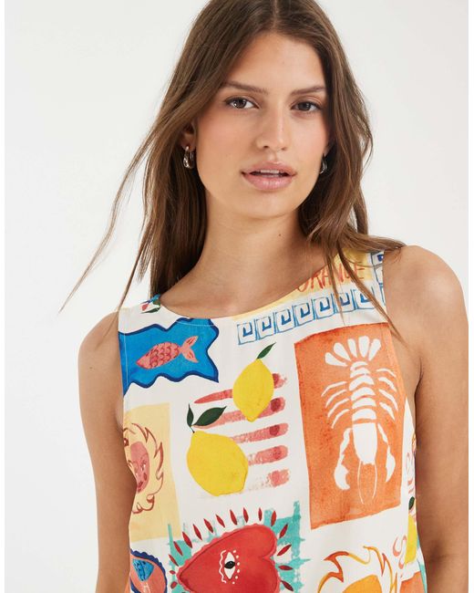 Pieces Blue Sleeves Top