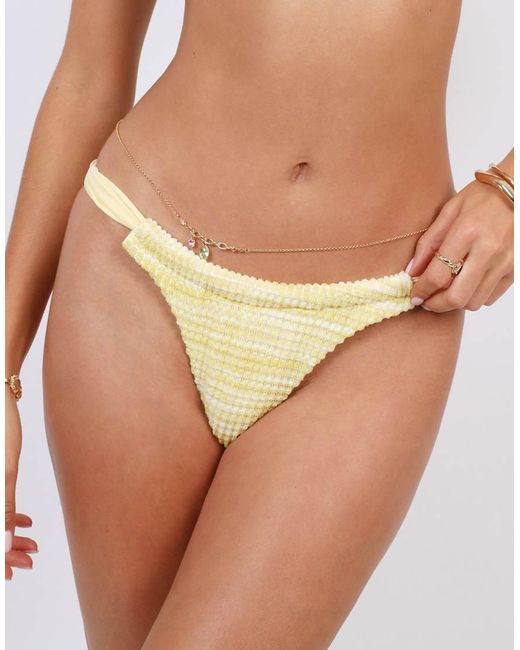 SIMMI Natural Textured Detail Bikini Bottoms
