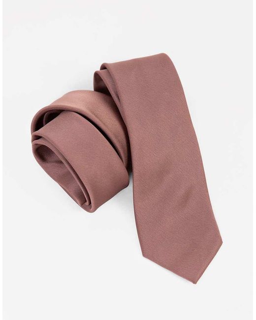 Maya Purple Satin Tie Pocket Square Set for men