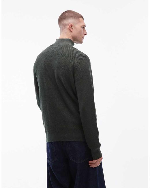 Levi's Blue 1/4 Zip Knitted Jumper for men