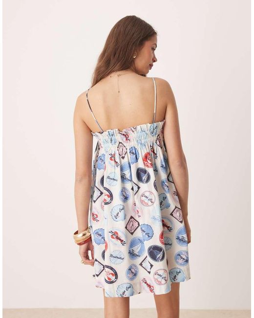 Miss Selfridge White Summer Mini Smock Dress