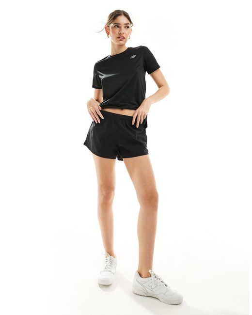 Performance - short 3 pouces New Balance en coloris Black