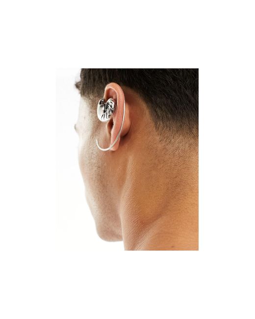 ASOS Black Shell Design Ear Cuff for men