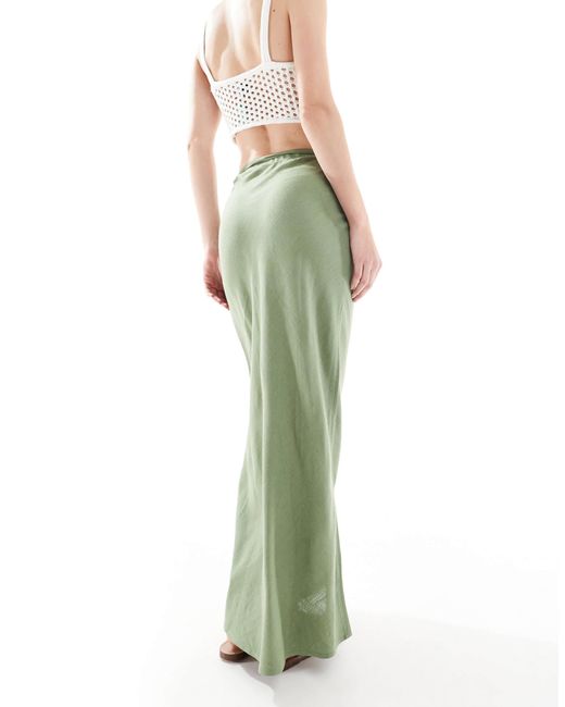 ASOS Linen Blend Skirt - L