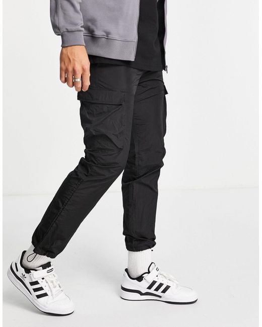 nylon cargo trousers