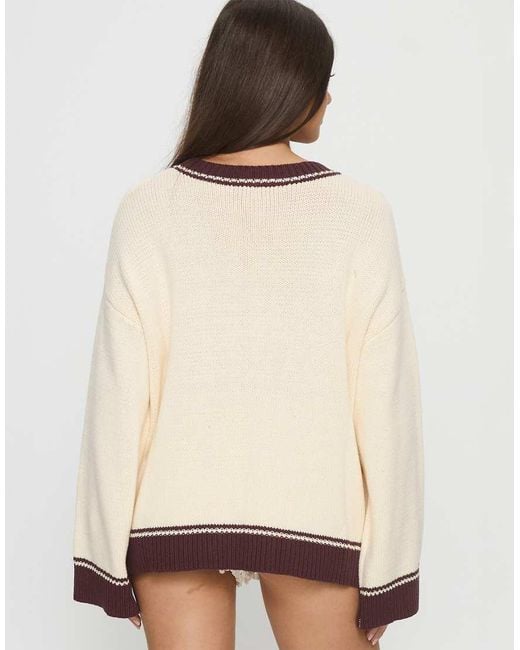 Princess Polly Black Contrast Trim Horse Graphic Sweater