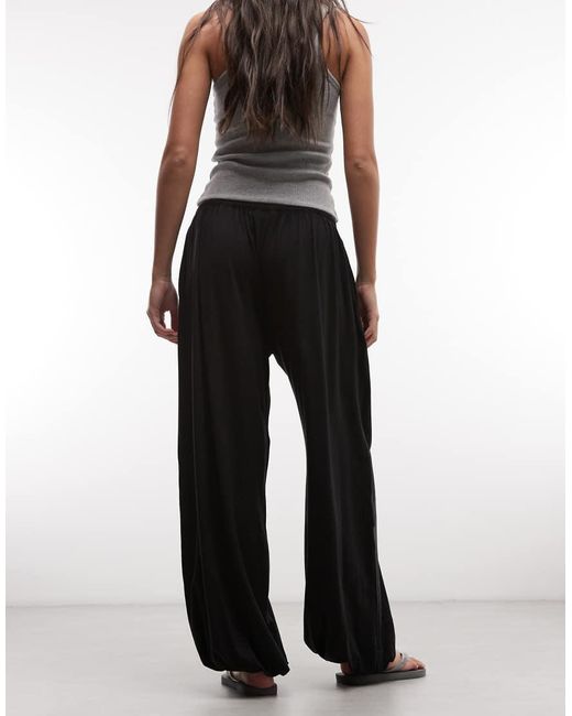 Weekday Black Balloon Fit Trousers