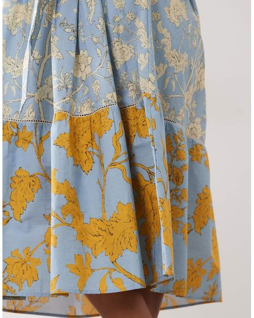 Hope & Ivy Plus Blue Wrap Midaxi Dress
